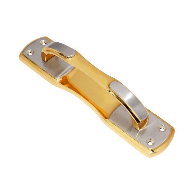 Smart Shophar 8 Inch Brass Gold Silver Violet Plate Handle, 50869-BPHV-GS08