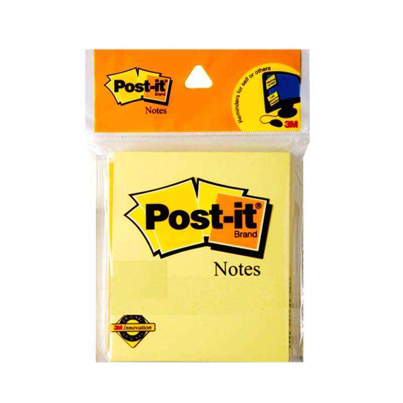 3M Post-it Yellow Notes, Size: 3 x 3 Inch (Pack of 10)