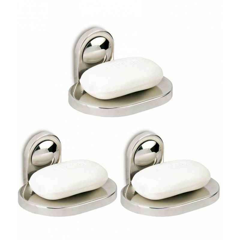 Doyours Dolphin Series 3 Pieces SS202 Grade Soap Dish Set, DY-0542