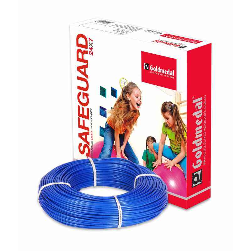 Goldmedal 90m 2.5 Sq mm Blue FR PVC Wire