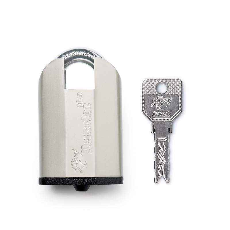 Godrej Herculoc Plus SS 3KS Padlock (4 Keys), 5485