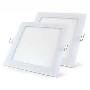 Riflection 22W White Square LED Slim Panel Light (Pack of 2)