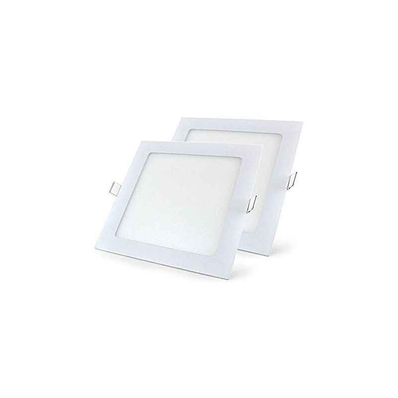Riflection 22W White Square LED Slim Panel Light (Pack of 2)