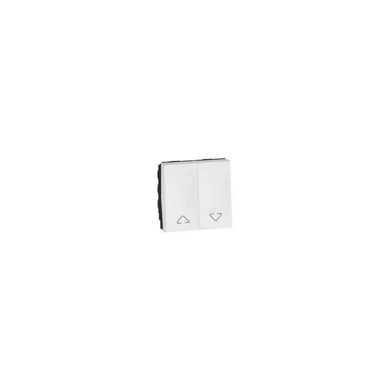 Legrand Arteor Square White Double Switch for Electric Shutter, 5722 20