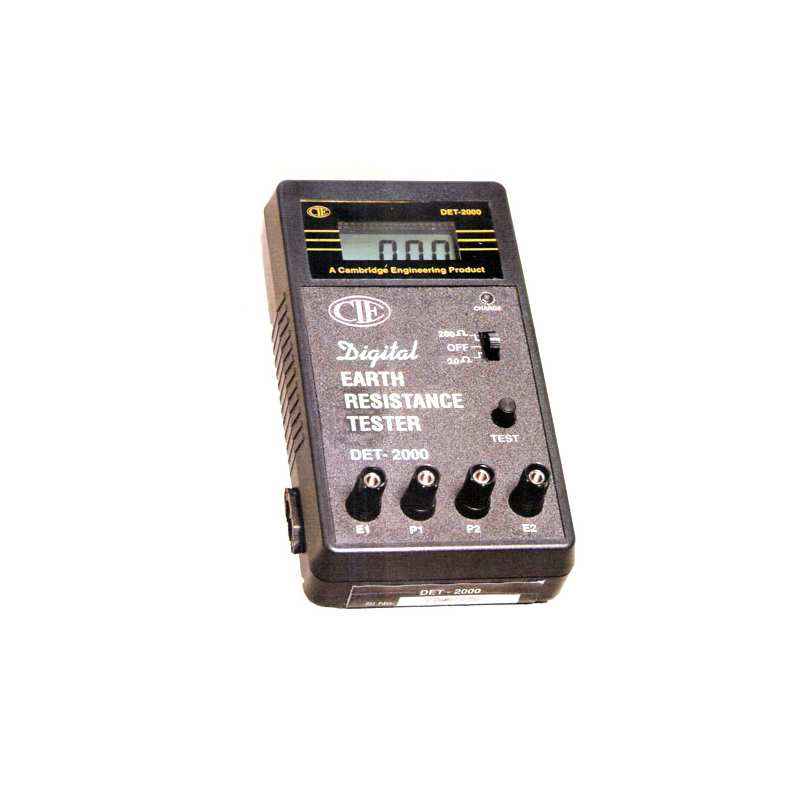 CIE DET-2000 Triple Range Digital Earth Tester, 0-10-100-1000 Ohms