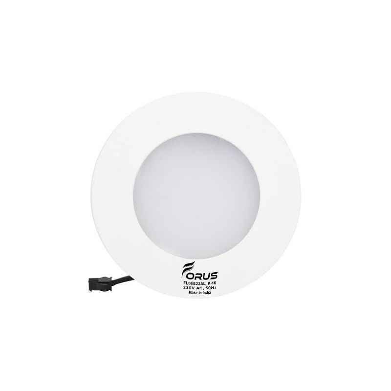 Forus 6W Round Warm White LED Panel Light (Pack of 10)