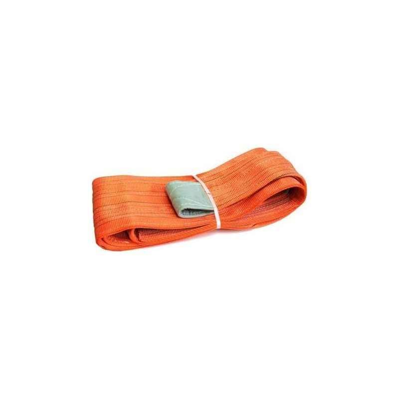 Ferreterro 30 Ton 5m Orange Four Ply Flat Polyester Webbing Sling
