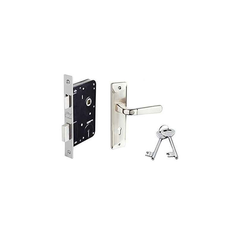 Godrej ELC-04 6 Leyer Mortise Lock With Satin Nickel Handle, 7033
