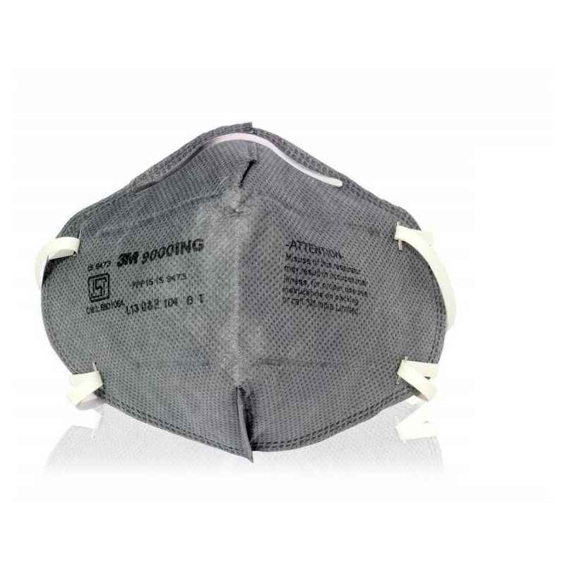 3M 9000ING Dust/Mist Antipollution Grey P1 Respirator Mask (Pack of 50)