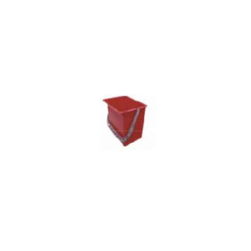 Amsse PSB 6 1001 6L Red Plastic Square Bucket with Measurements