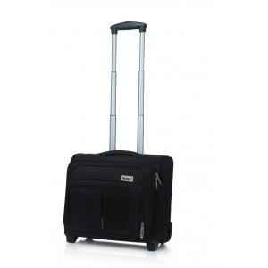 Novex Polyester Black Overnighter Trolley Bag