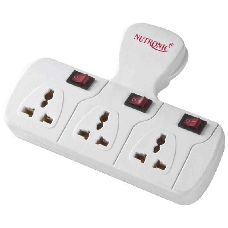 Nutronic 3 Sockets with 3 Switches Cordless Surge Protector, SS-303
