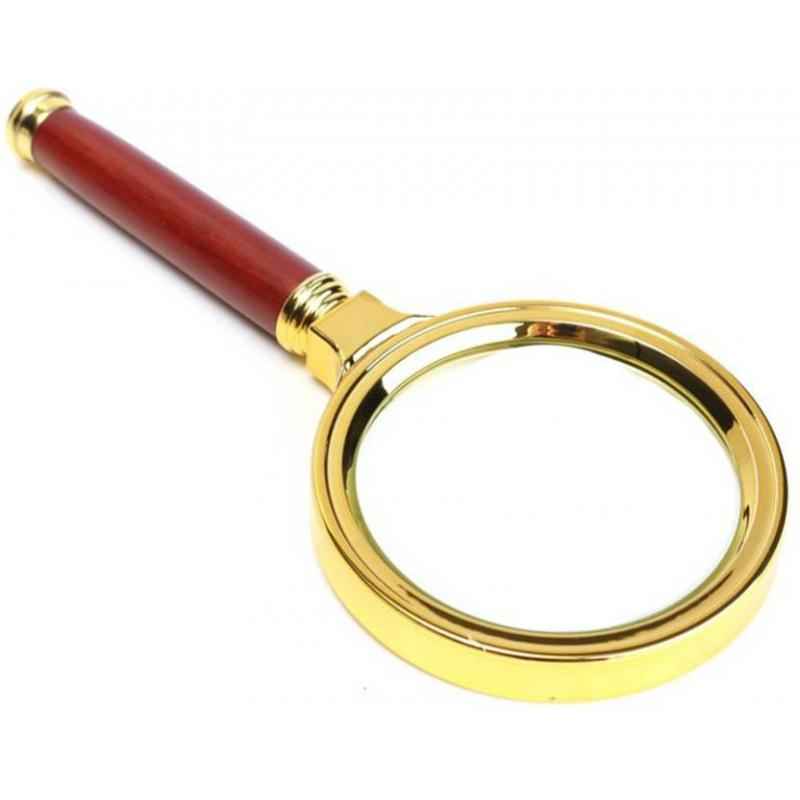 Stealodeal 70mm Gold Magnifying Glass, Magnification: 10X