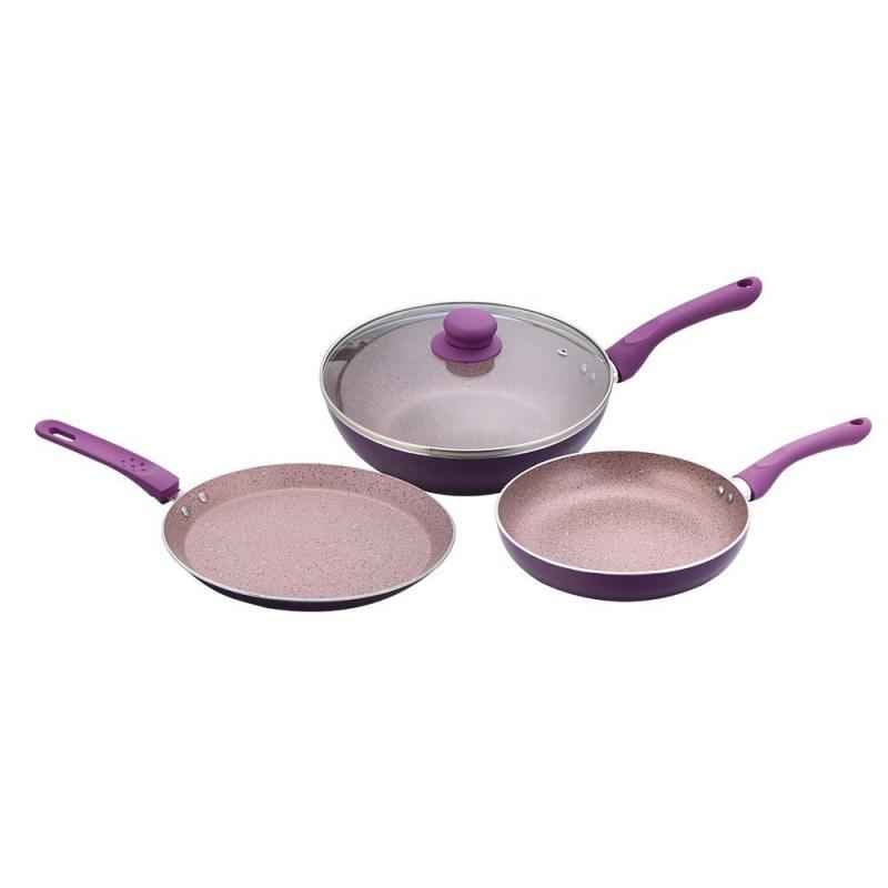 Wonderchef Royal Velvet Plus Purple Aluminium Cookware Set