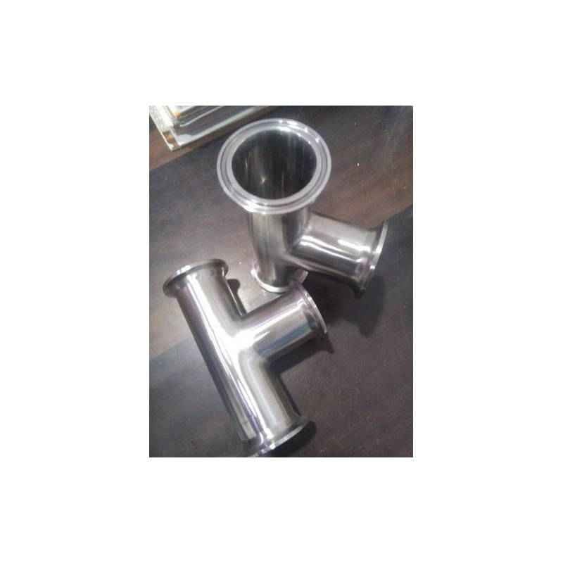 0.8 Inch Stainless Steel TC Tee