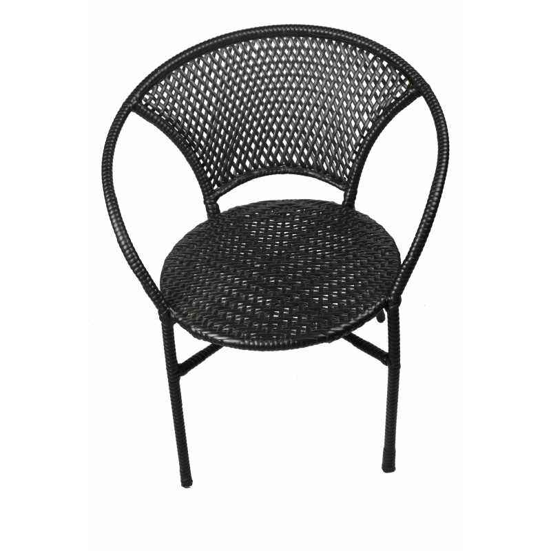 Ventura VF 6013 Black Outdoor Chair with Armrest