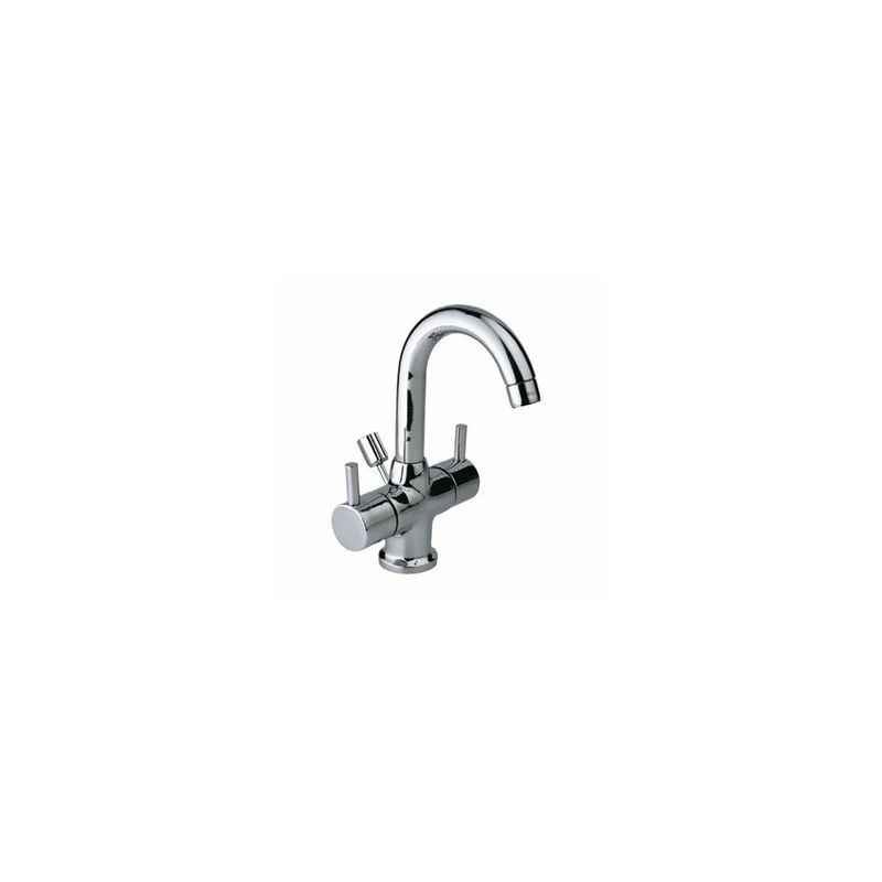 Jaquar Florentine Chrome Plated Angular shaped Bathroom Faucet with Wall Flange, FLR-5037N