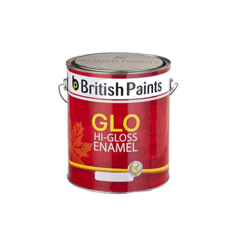British Paints 4 Litre Chassis Grey Glo Hi-Gloss Synthetic Enamel, GR-V