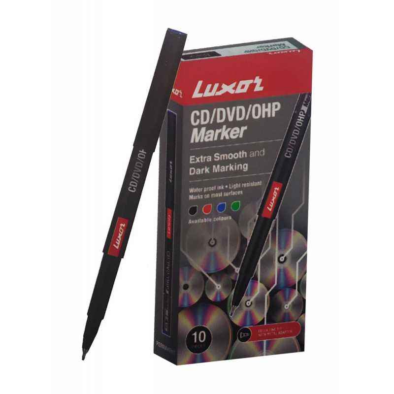Luxor 1236 Black Extra Fine Tip CD/DVD/OHP Marker