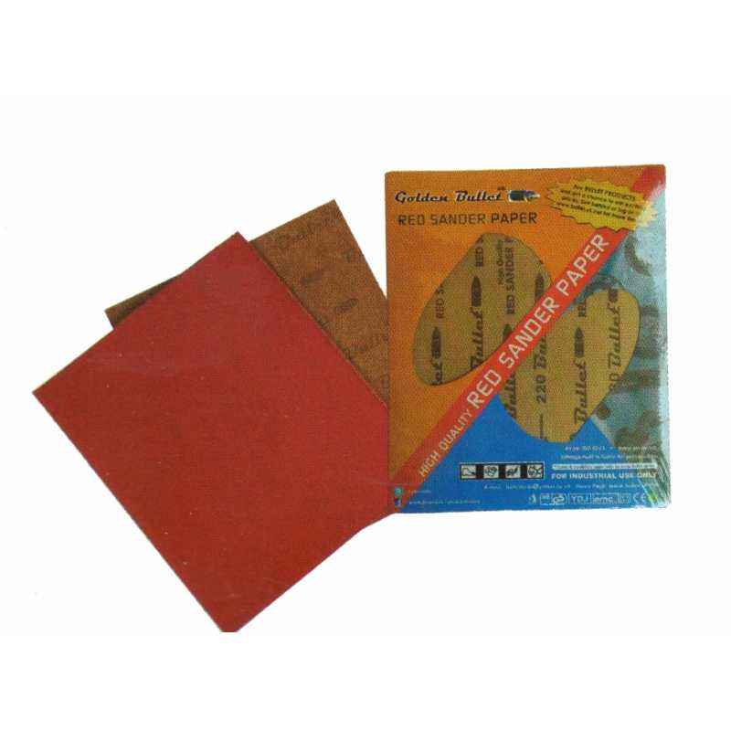 Golden Bullet 80 Grits Aloxide Dry Sander Paper, Size: 230x280mm (Pack of 50)