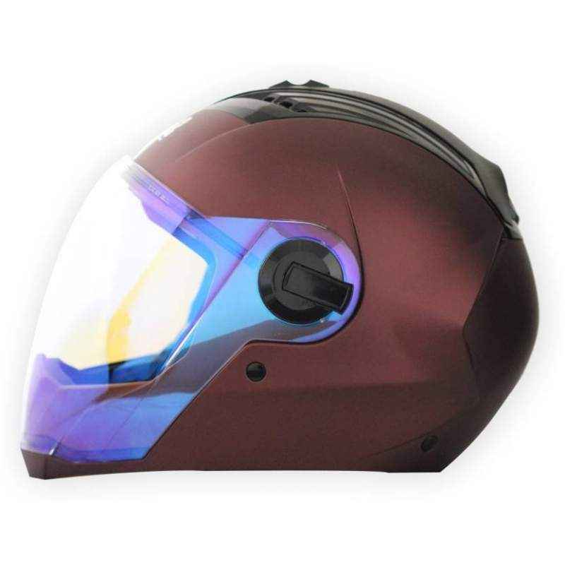 Steelbird SBA-2 Matt Maroon Full Face Night Vision Helmet, Size (Large, 600 mm)