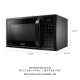 Samsung 28 Liters Black Convection Microwave Oven, MC28H5033CK