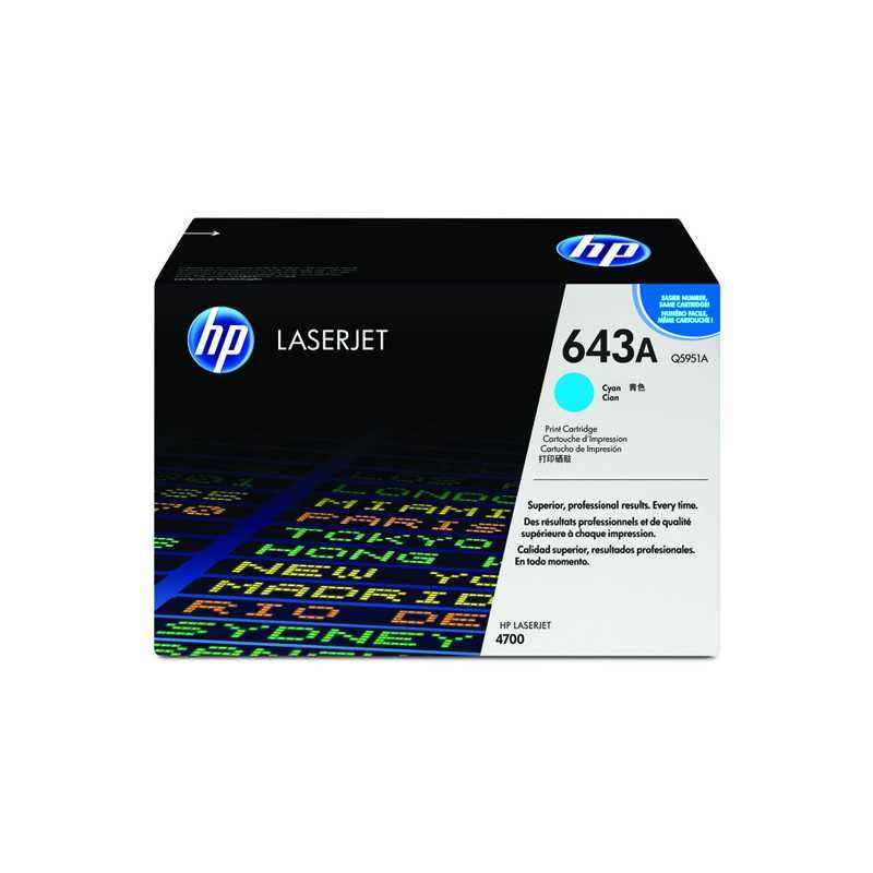 HP 5T Cyan LaserJet Toner Cartridge, Q5951A