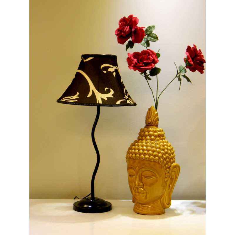 Tucasa Table Lamp with Polysilk Shade, LG-240, Weight: 600 g