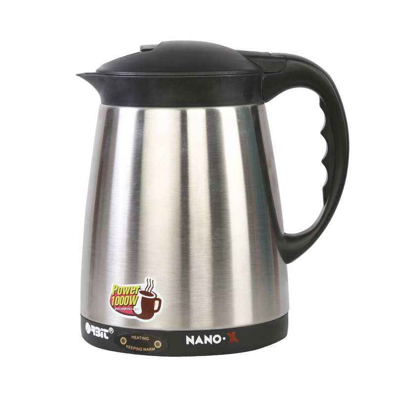 Orbit 1.2 Litre Nano X Black Silver Electric Kettle