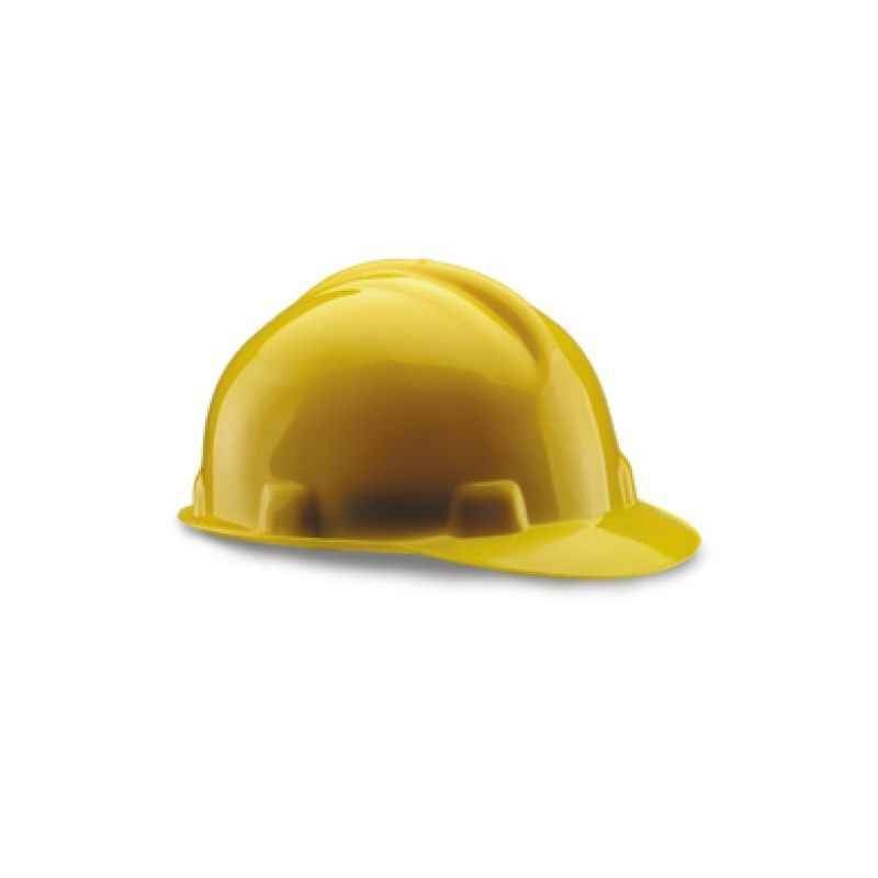Udyogi Nape 1211 UI Series HDPE Yellow Nape Strap Type Safety Helmet