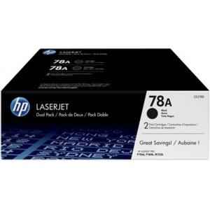 HP 78A Dual Pack Black Original LaserJet Toner Cartridges, CE278AF