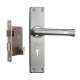 Plaza Ace Stainless Steel Finish Handle with 200mm Pin Cylinder Mortice Lock & 3 Keys