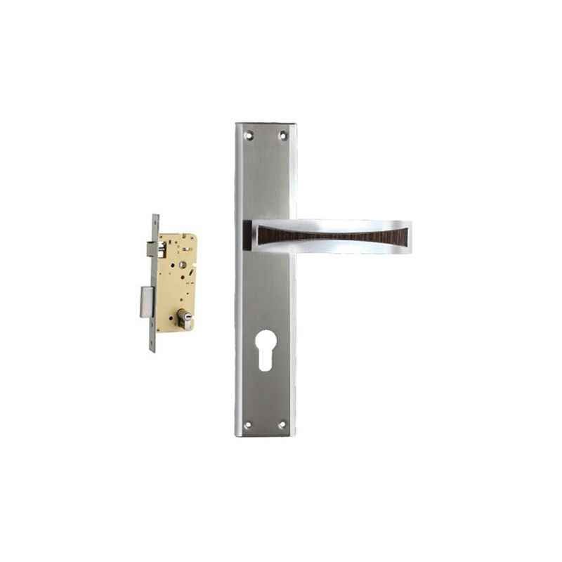 Plaza Nexa Stainless Steel Finish Handle with 250mm Pin Cylinder Mortice Lock & 3 Keys
