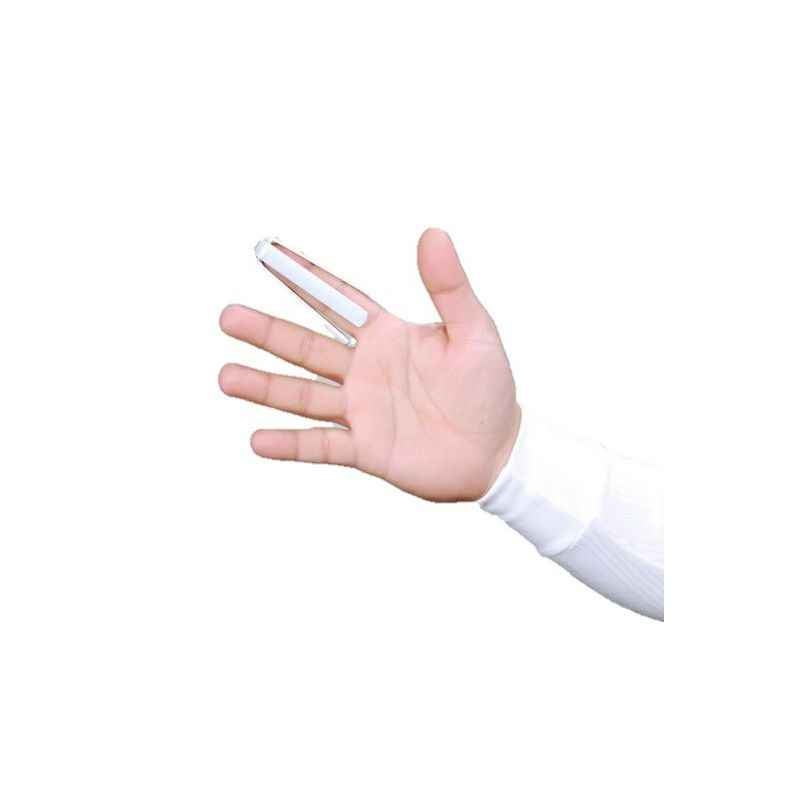 Hiakan HI 501 Classic White Finger Protector Splint, Size: L