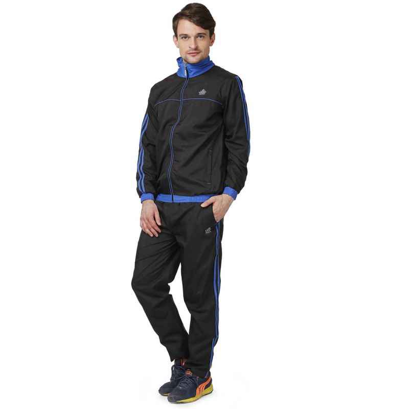 Abloom 111 Black & Royal Blue Tracksuit, Size: XL