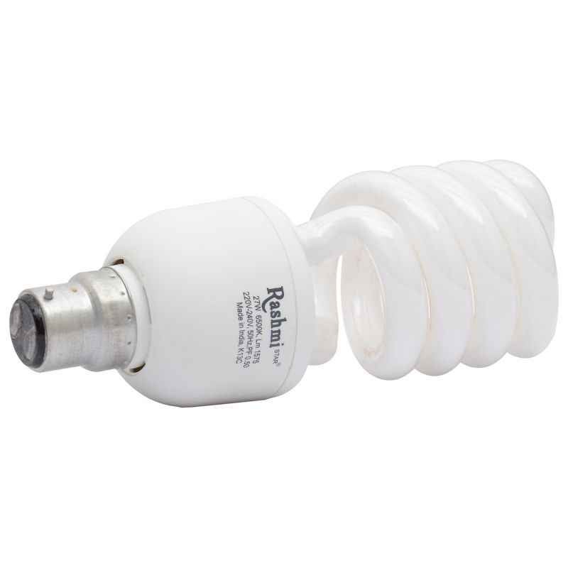 Rashmi 27W B-22 Spiral CFL, Dimension: 16x6x5 cm