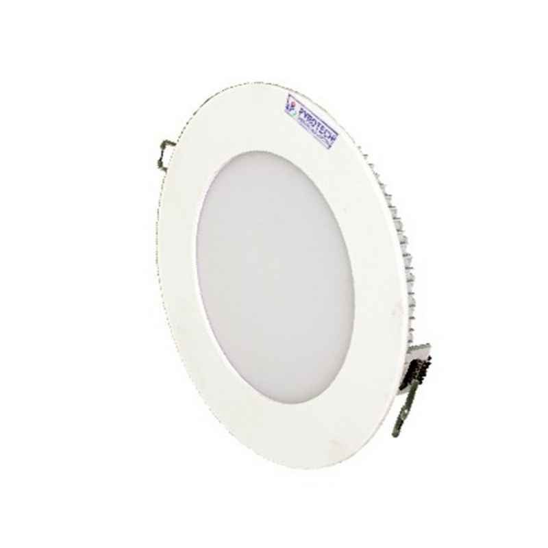 Pyrotech 6W Cool White Round LED Flat Panel Light, PE13DLW6OA