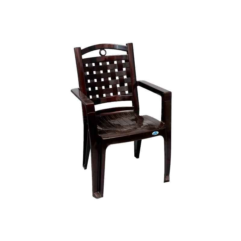 Nilkamal CHR2196 Weather Brown Virgin Polymer Living Room Chair, Dimension: 600x600x890 mm