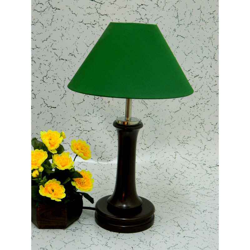 Tucasa Fashionable Wooden Table Lamp with Green Shade, LG-1010