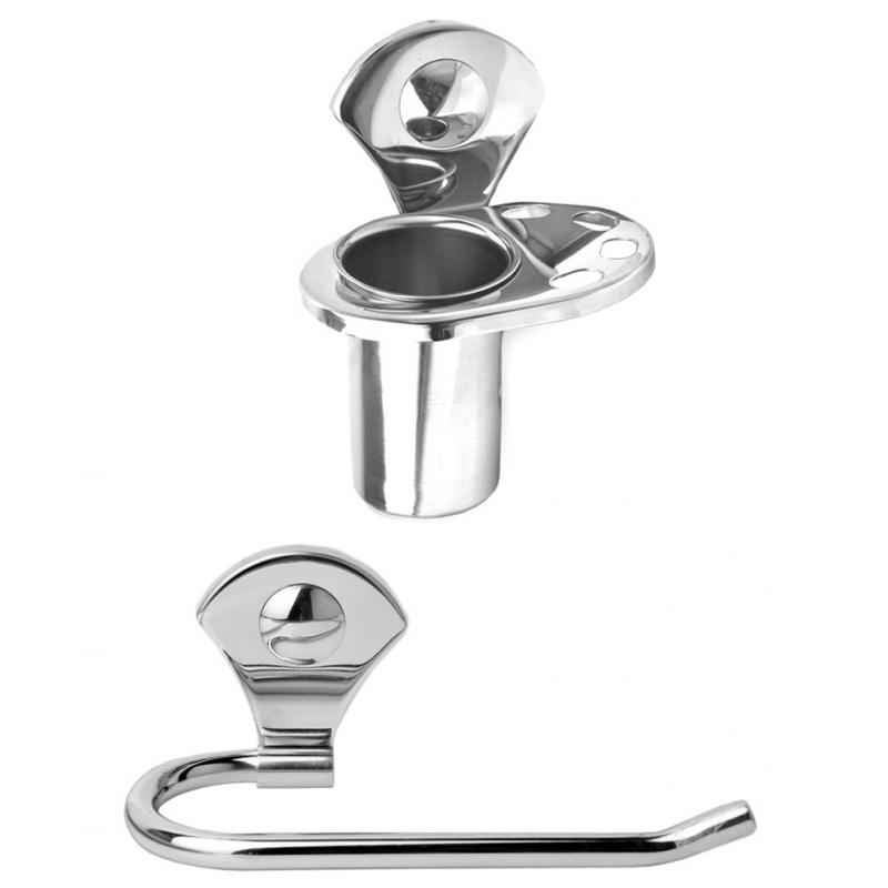 Doyours Royal Series Stainless Steel Tumbler Holder & Towel Ring Set, DY-1141