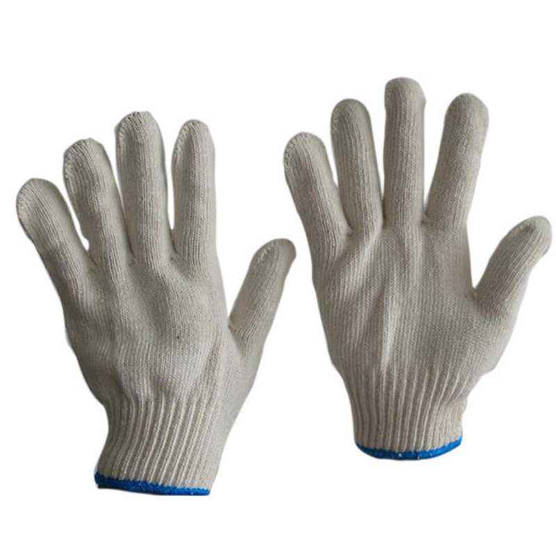 Sai Safety 40g White Cotton Knitted Gloves (Pack of 100)