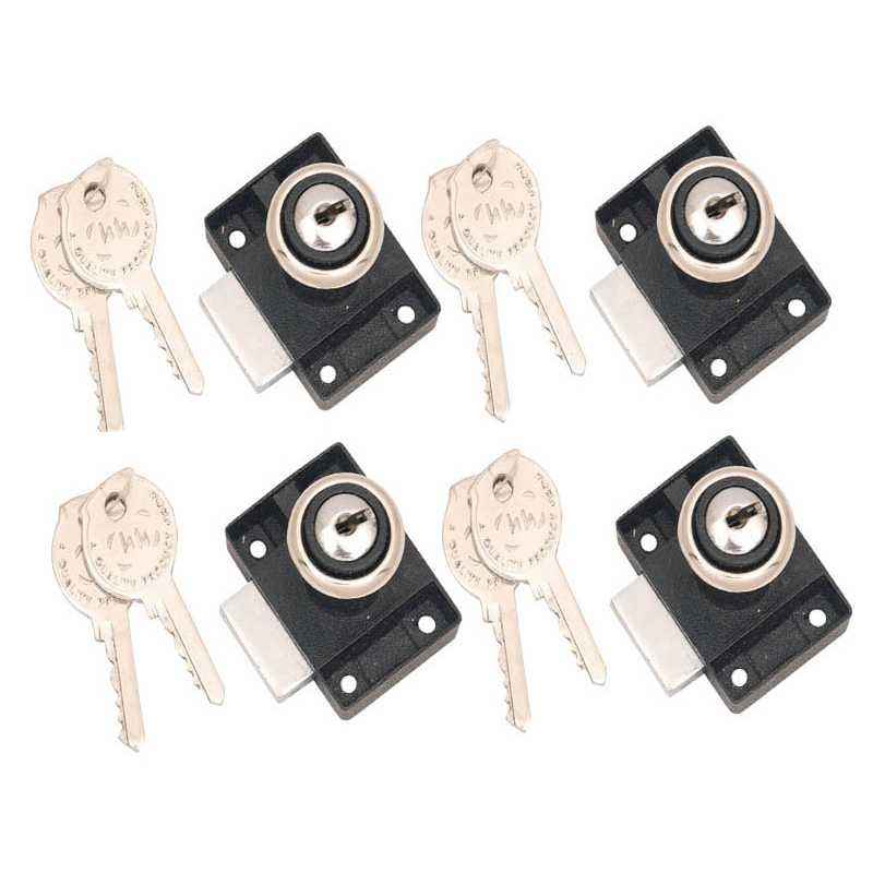 Smart Shophar 25mm Zinc Black Gold Epigone Multipurpose Locks, 54205-MPLE-BG25-P4 (Pack of 4)