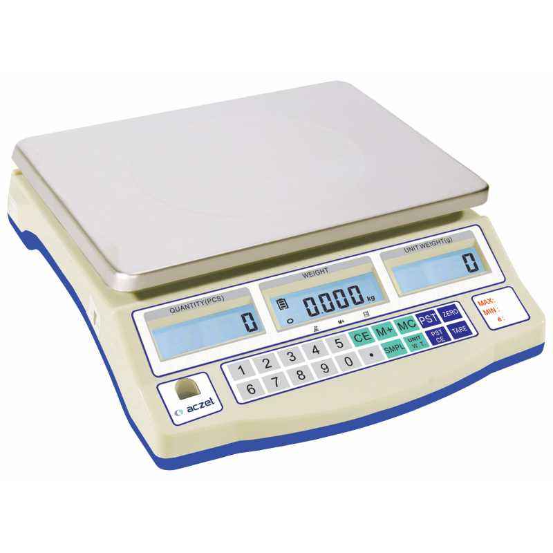 Aczet CG 15N Stainless Steel Counting Scale, Capacity: 15 kg
