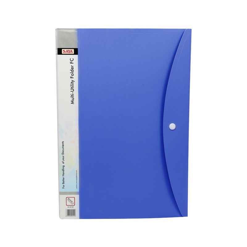 Saya Blue Multi Utility Folder, Dimensions: 250 x 20 x 350 mm (Pack of 2)