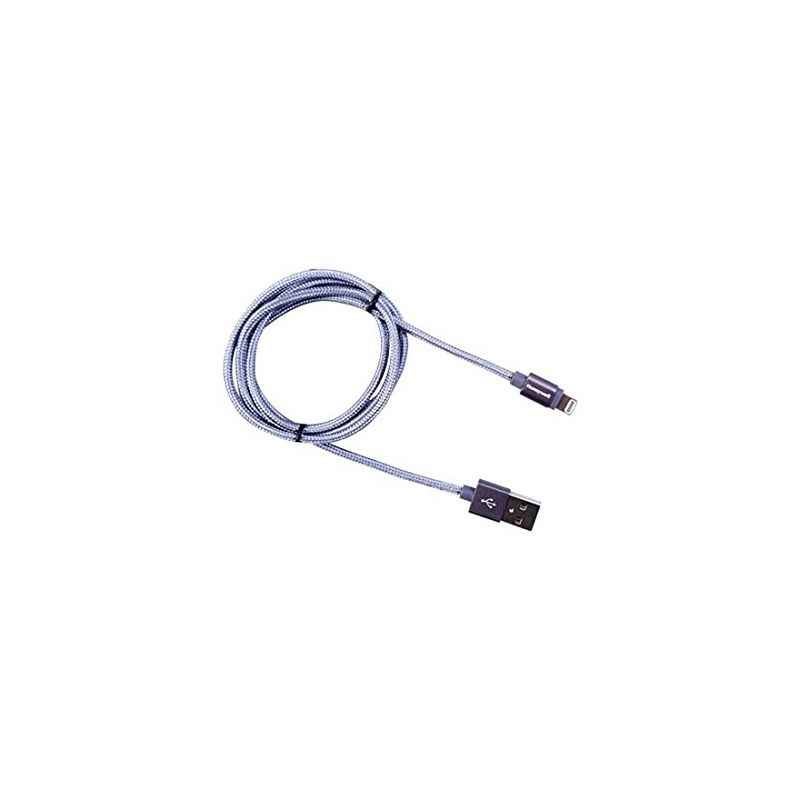 Honeywell 1.2m Grey Braided Apple Lightning USB Cable