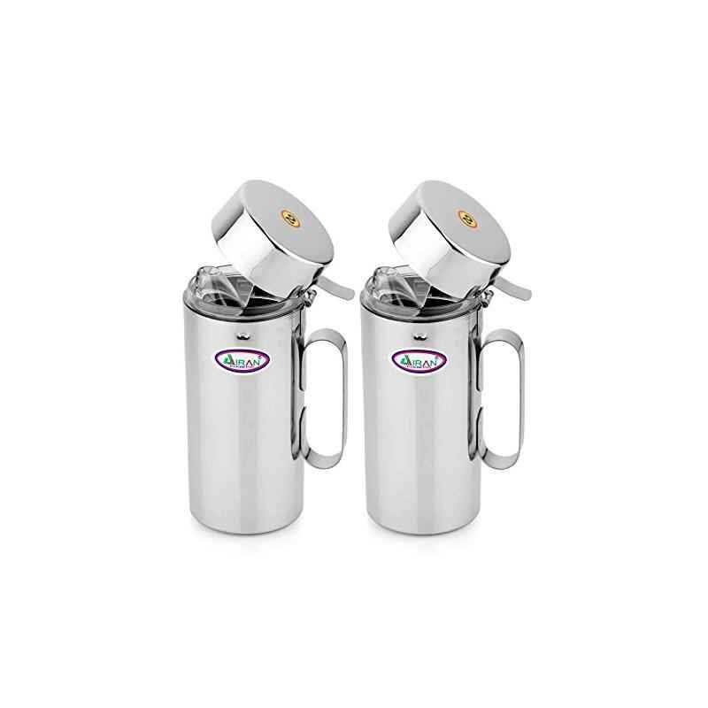 Airan Stainless Steel Large Oil Dispenser (Pack of 2)