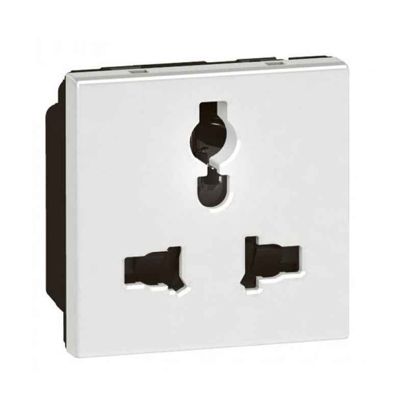 Legrand Arteor Indian Standard Socket With Switch 16 A 3 Pin - 2P+E, 5735 10 (Pack of 2)