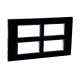 GM Glossy Black CASA VIVA Plate with Support Frame, PX SF 16 008-B