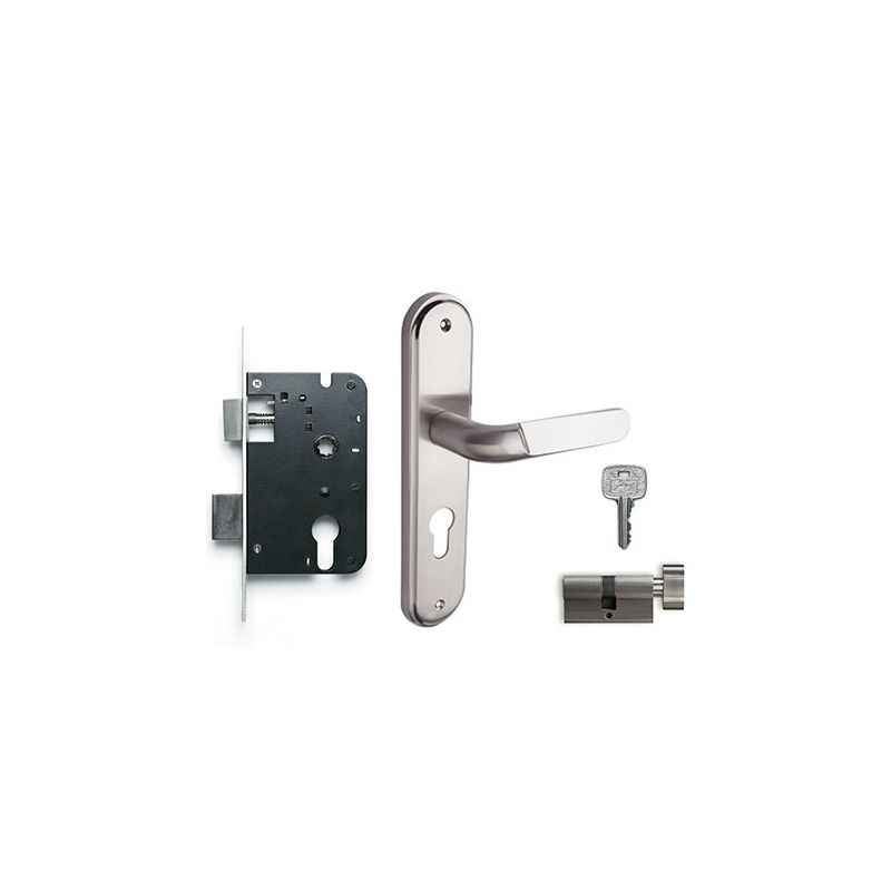 Godrej NEH 14 240mm 1CK Door Handle with Lock Set, 6060