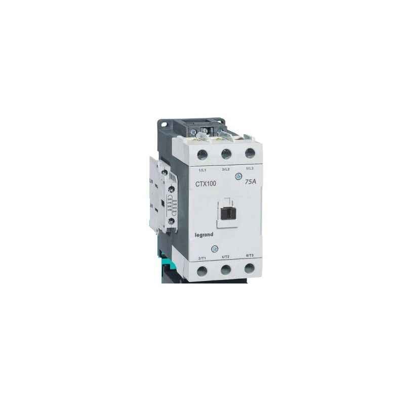 Legrand 3 Pole Contactors CTX³ 100 Screw Terminal Integrated Auxiliary Contacts 2 NO + 2 NC, 4161 84
